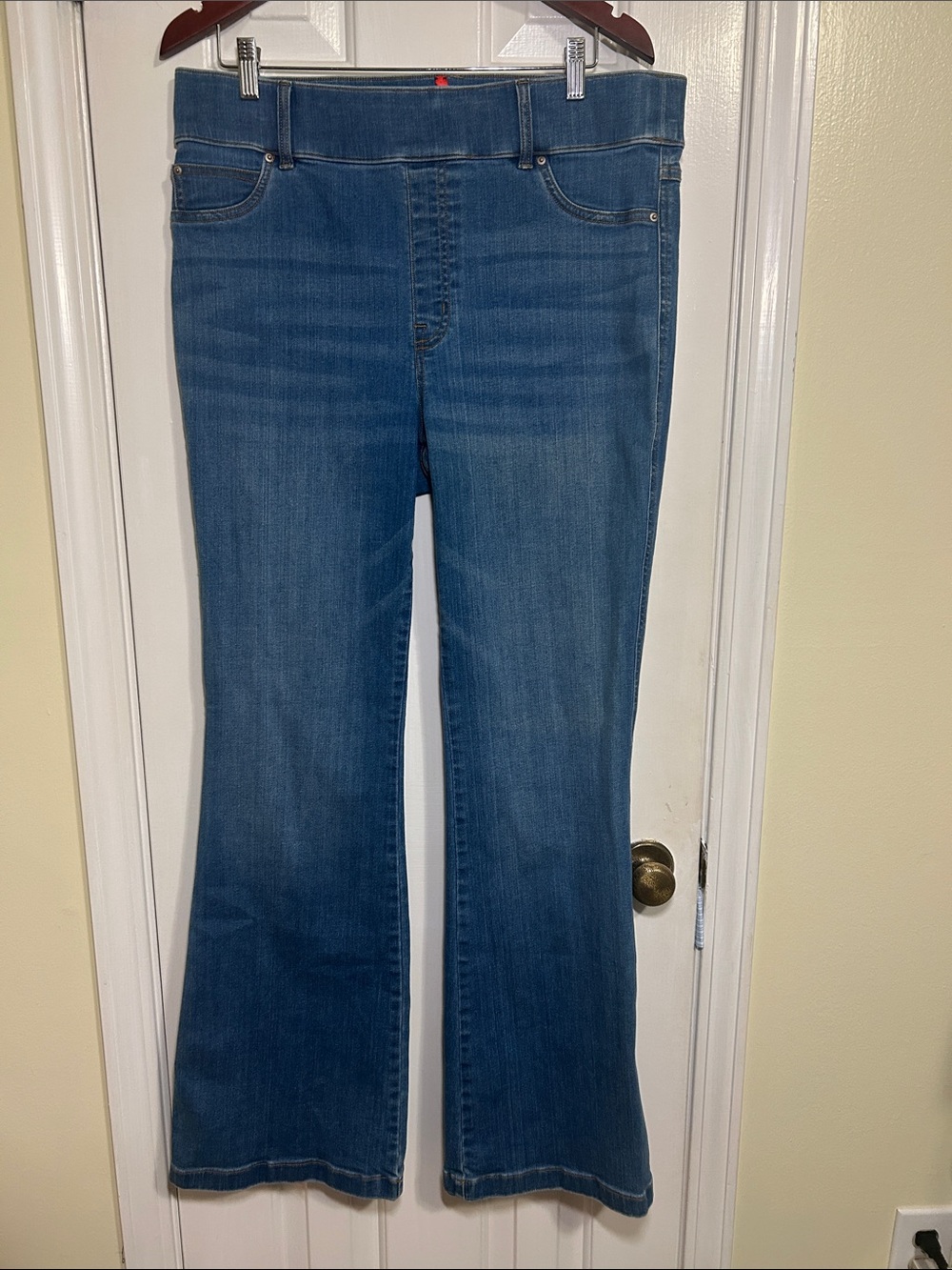 Spanx, Blue Flared Jeans, Size 1X